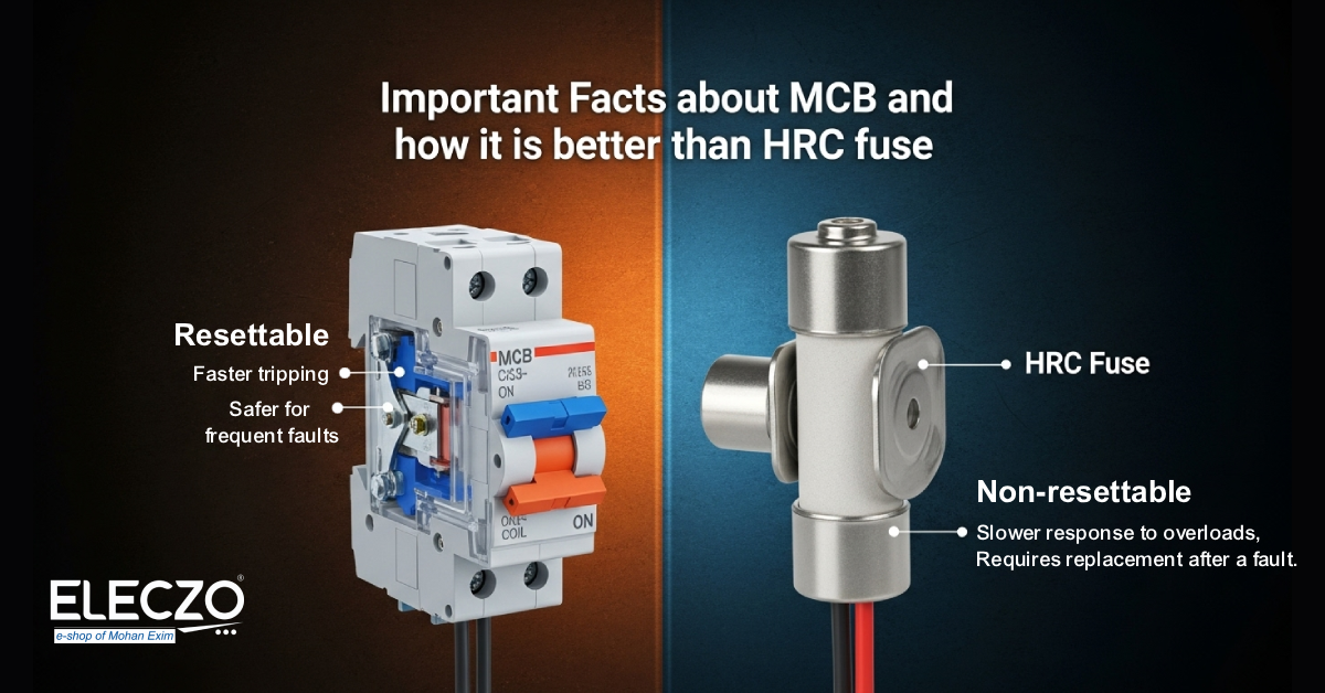 Important Facts about MCB and how it is better than HRC fuse