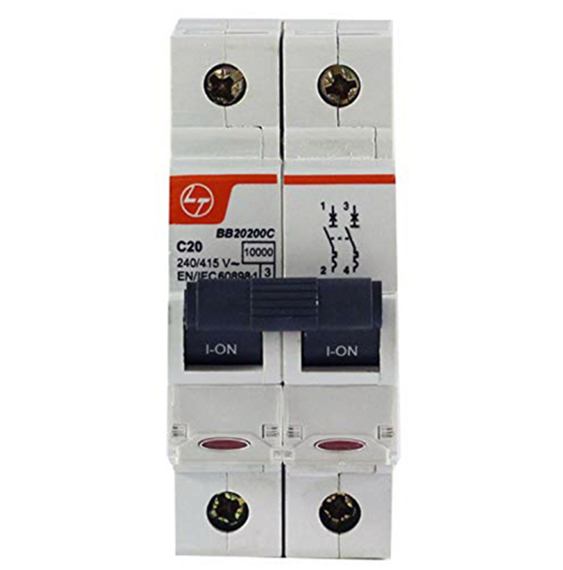 LT Switchgear Exora BB20160C 16 Amp 2 Pole MCB