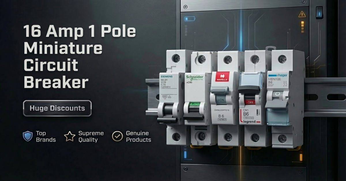 Top Brands Genuine 16 Amp 1 Pole MCB Switch in India – 2025