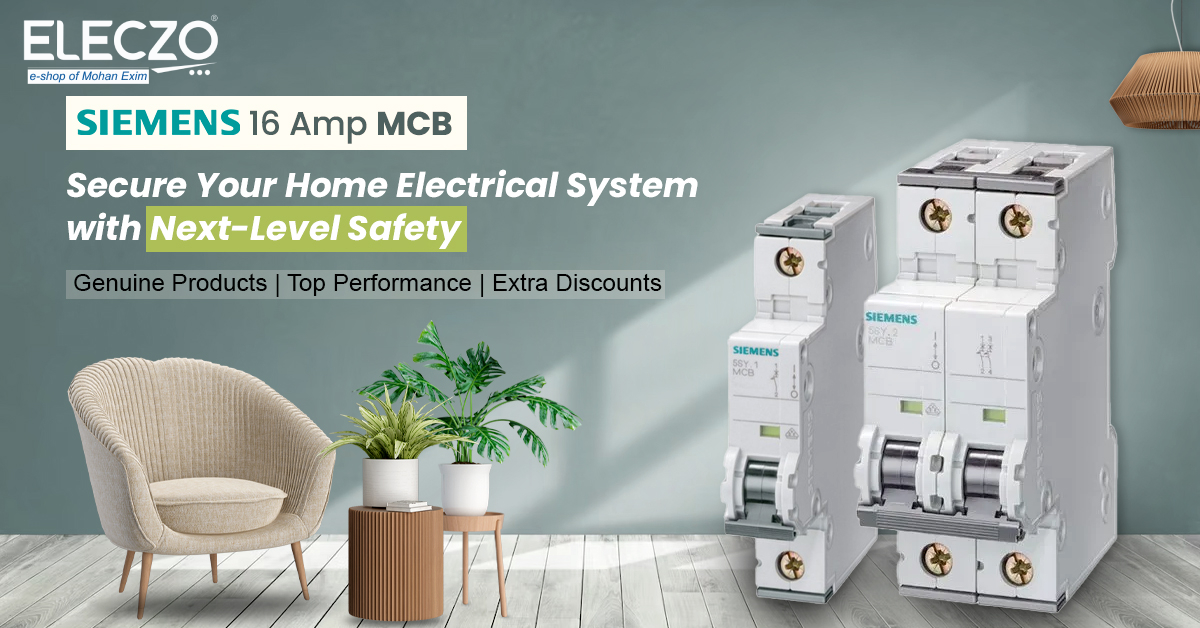 Siemens 16 Amp MCB Switch Banner