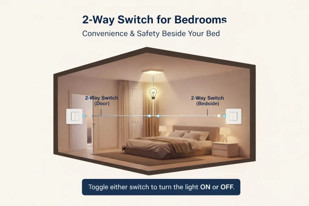 2 way switch for bedrooms