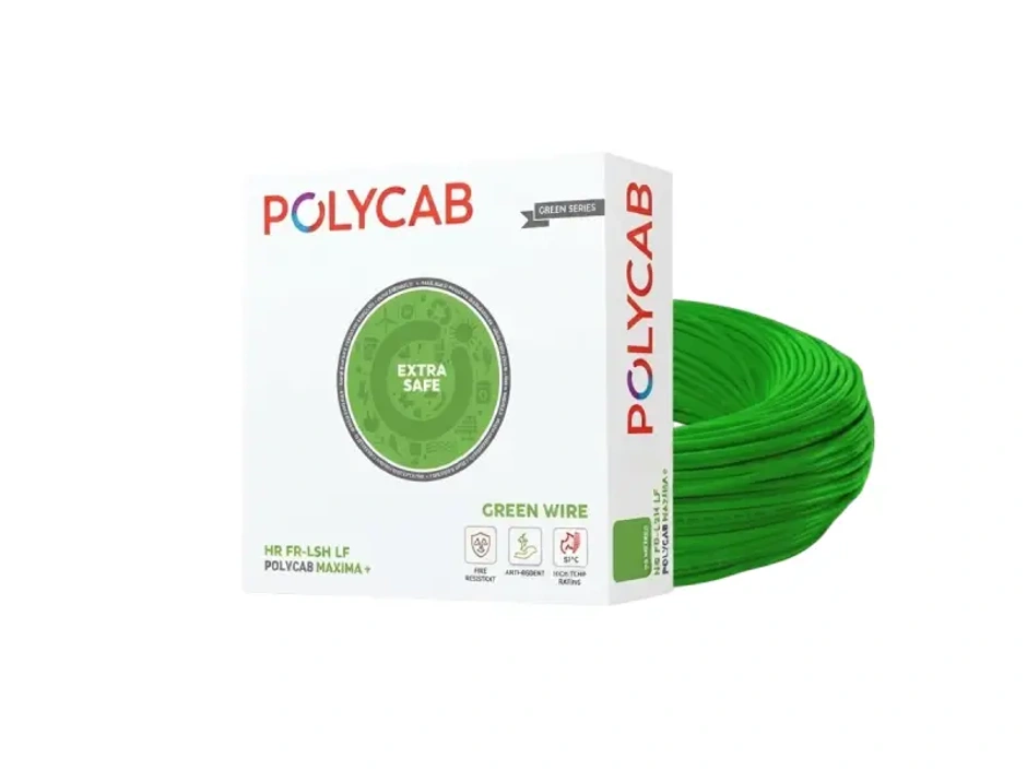 Polycab Green Wire+ 1 Sq.mm – 90 Meters
